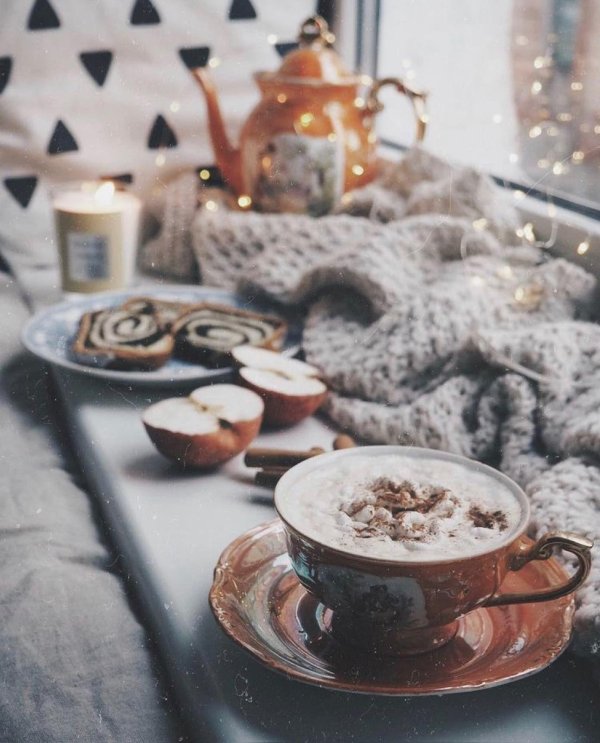 cozy winter coffee
