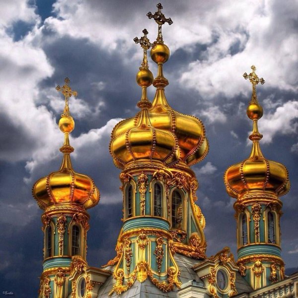 купола церкви екатерининского дворца