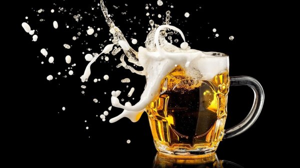 брызги пива