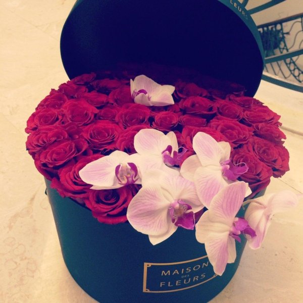 коробка цветов