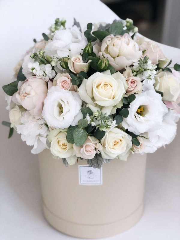 цветочные композиции в коробках