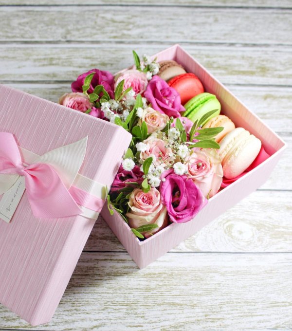 коробочка с цветами