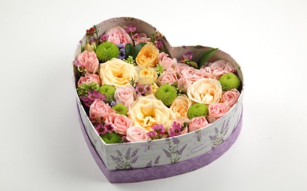 коробка цветов