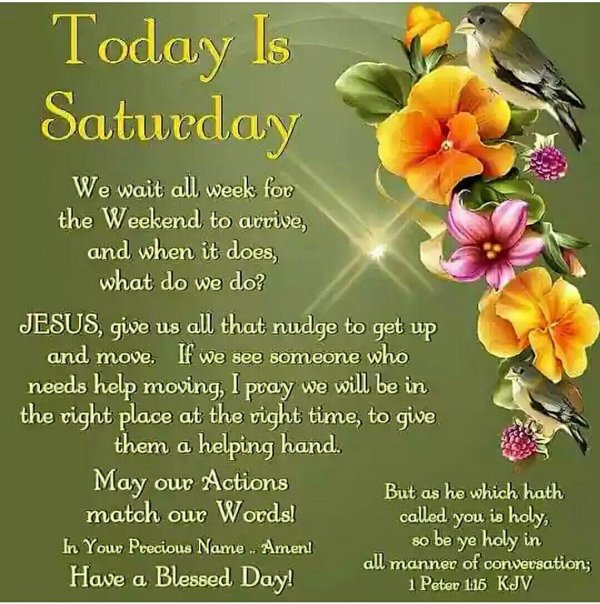 blessed saturday