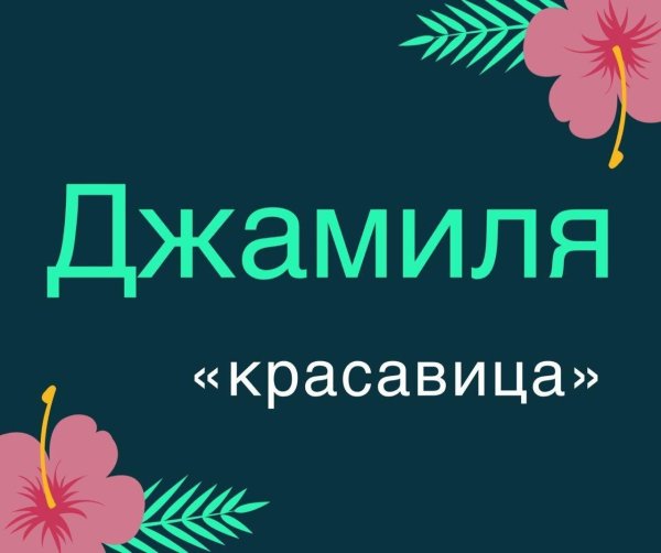 джамиля надпись