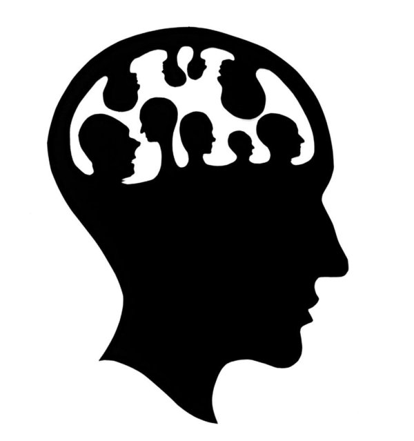 силуэт мозга