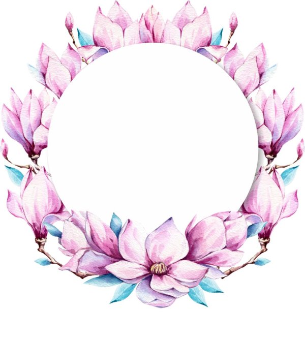 акварельный венок