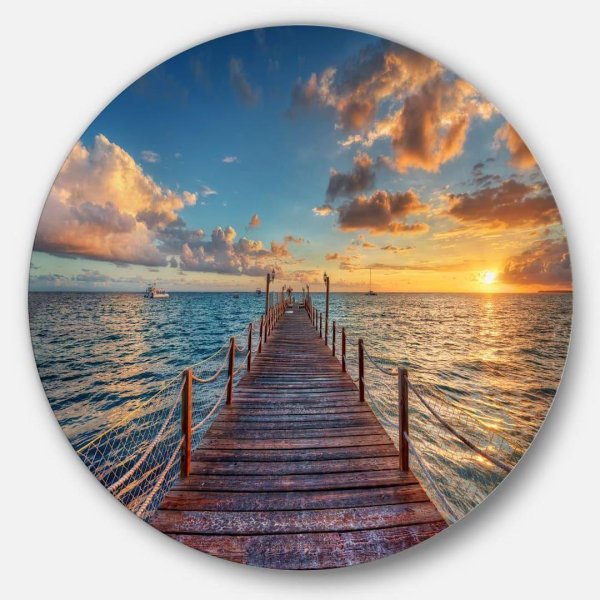 закат у моря