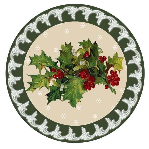 рождественские тарелки
