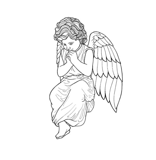 ангел эскиз