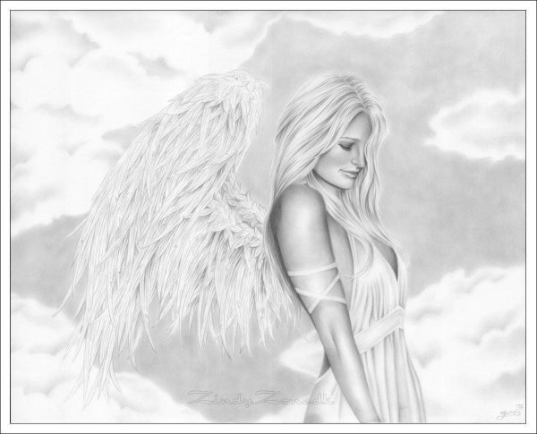 рисунок с ангелом