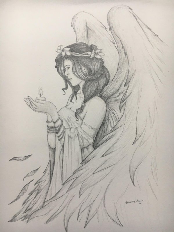 ангела рисунок