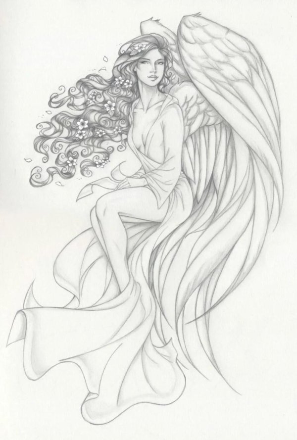 рисунок карандашом фэнтези