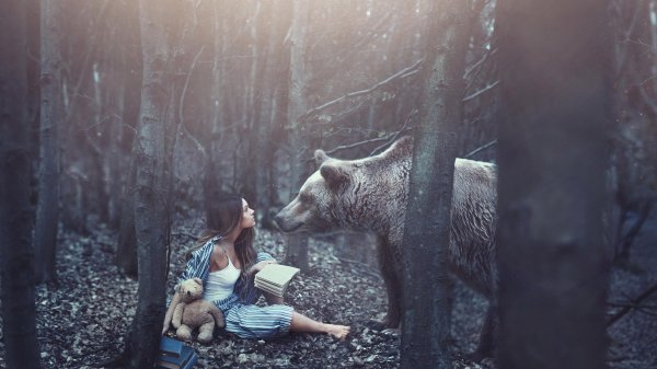 фотосессия с медведем