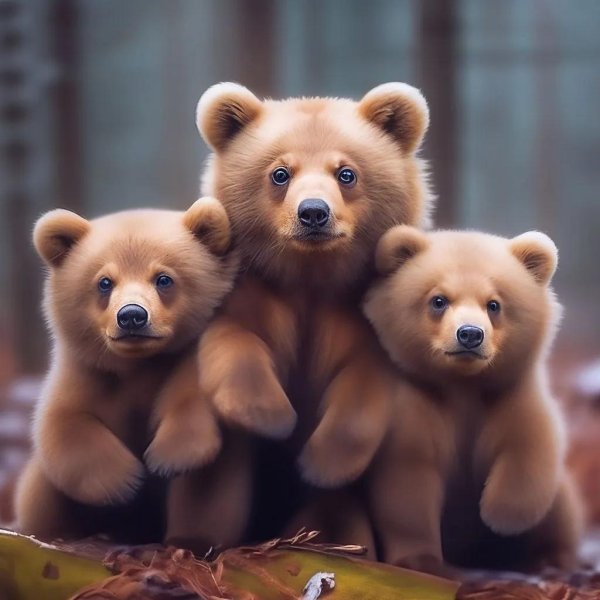 красивый медвежонок