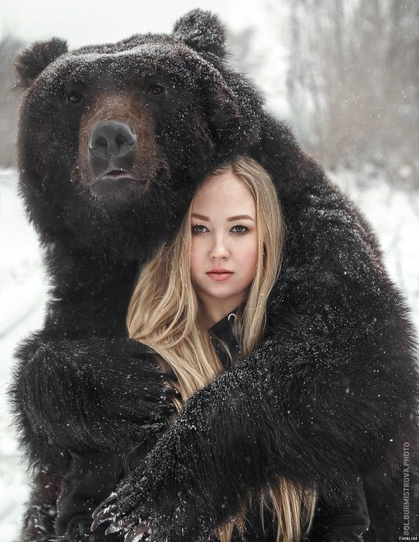 фотосессия с медведем