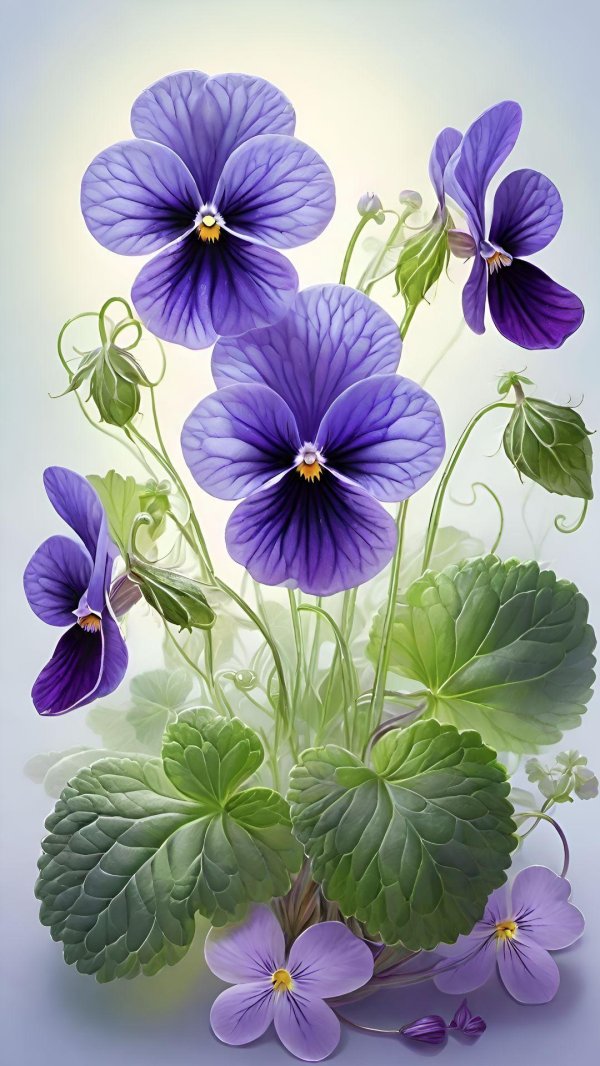 анютины глазки