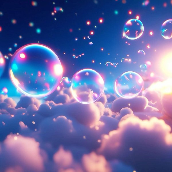 фон с мыльными пузырями