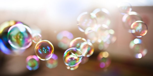 фон с мыльными пузырями