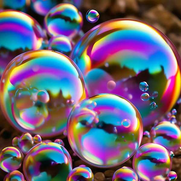 цветные пузыри