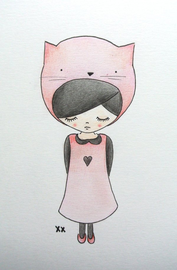 срисовка легко милые