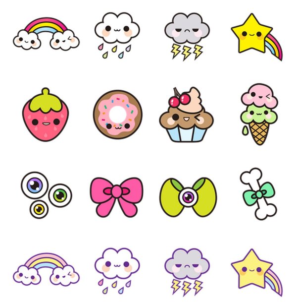 маленькие миленькие рисуночки легкие