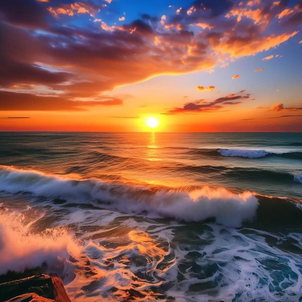 вечернее море