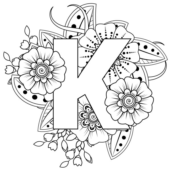 азбука цветов раскраска