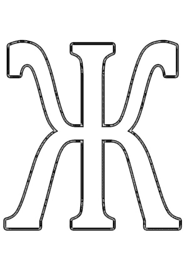 шаблон букв для вырезания