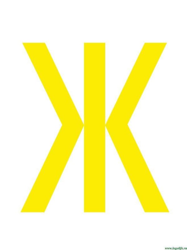 буквы желтого цвета