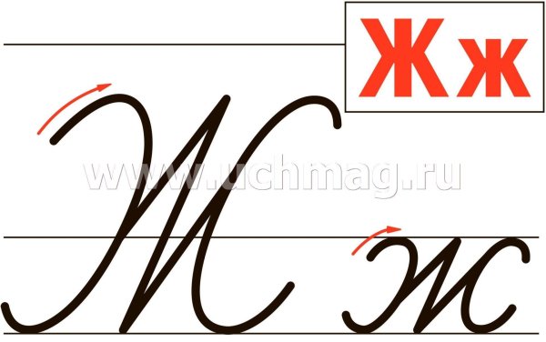 образец написания букв