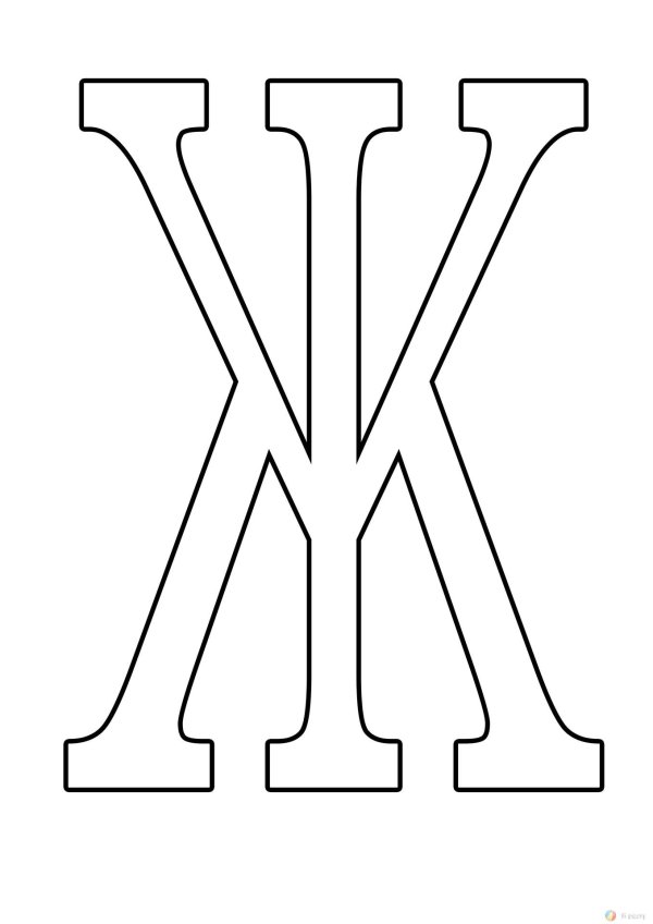 трафарет букв для вырезания