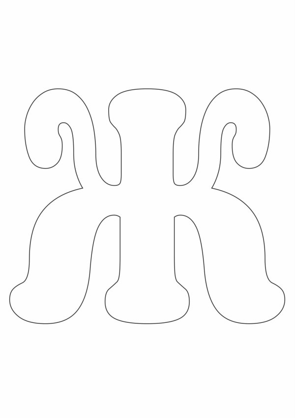 трафарет букв