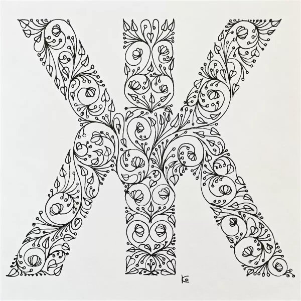 стилизация букв