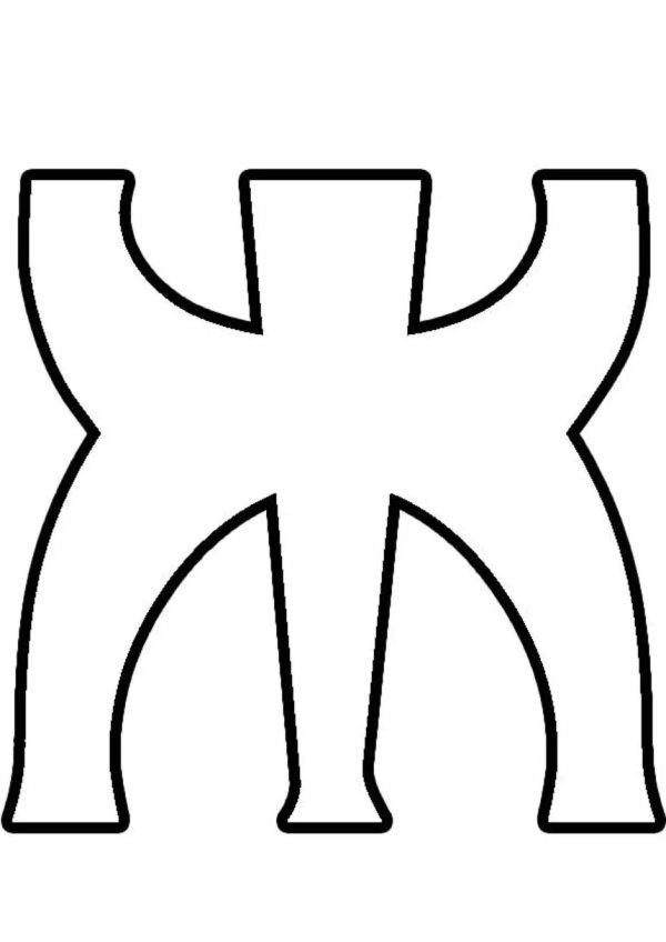 трафарет букв