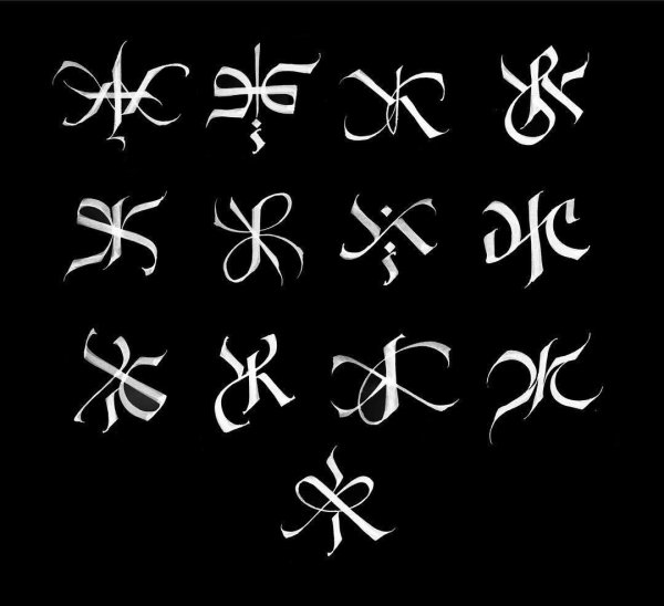 каллиграфия готика