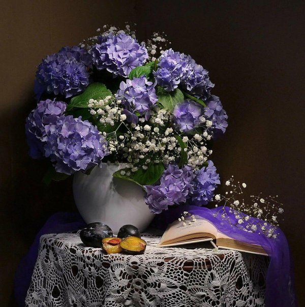 вечерний букет цветов