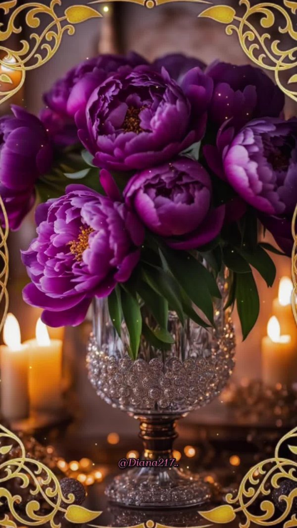 сиреневые пионы