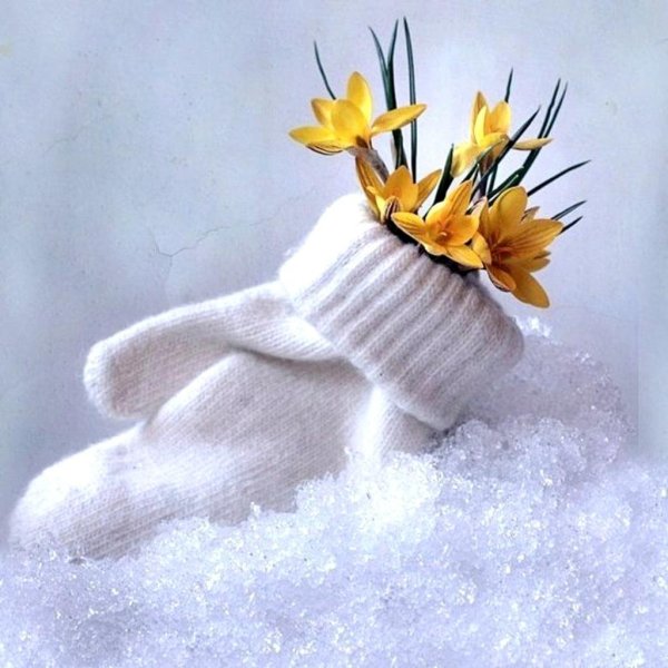 открытка весенняя