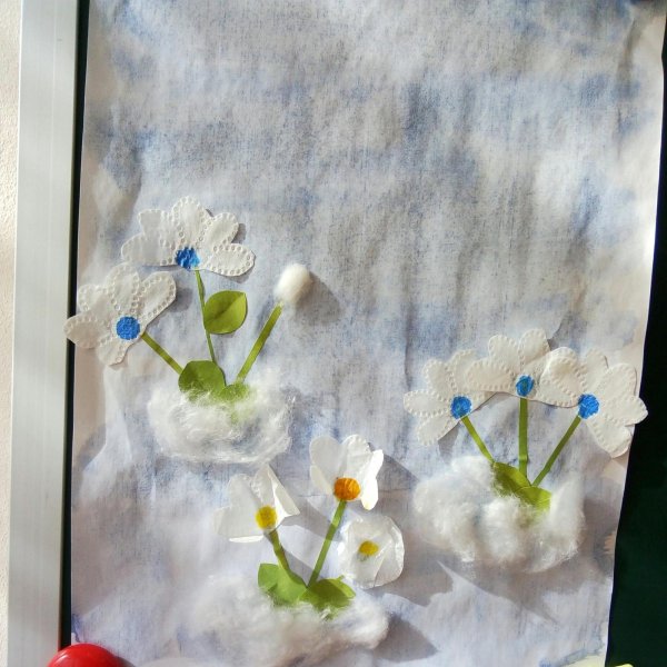 рисование первоцветы