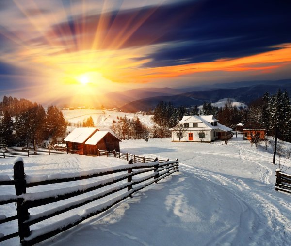 зимнее солнце