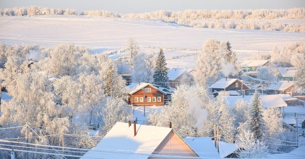 холмогоры архангельской области зимой