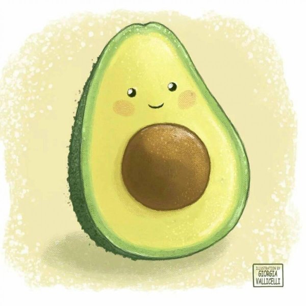 веселый авокадо