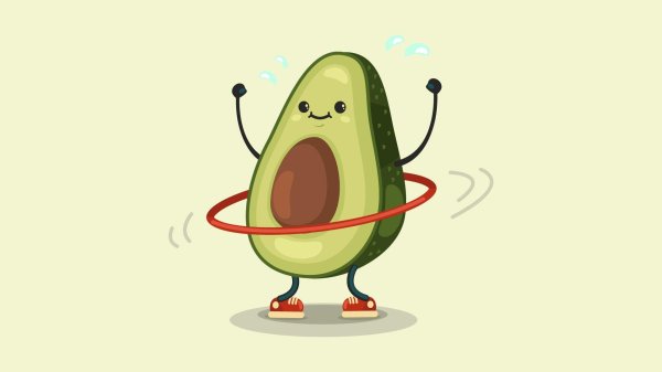 веселый авокадо