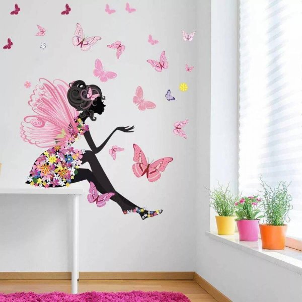 бабочки наклейки на стену