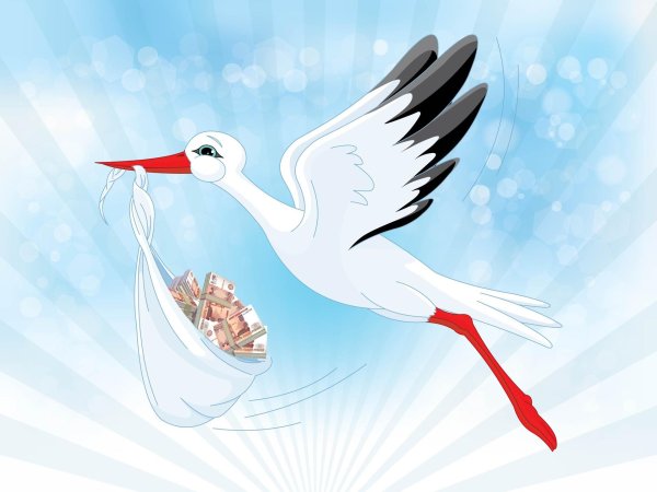 аист принес ребенка