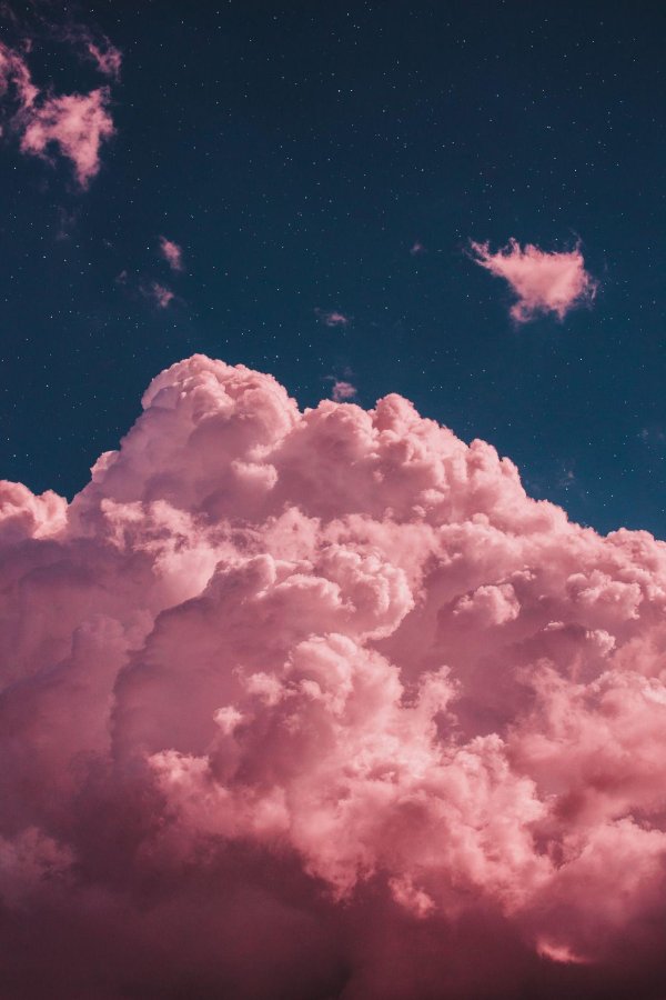 розовое облако