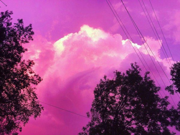 фиолетовое небо