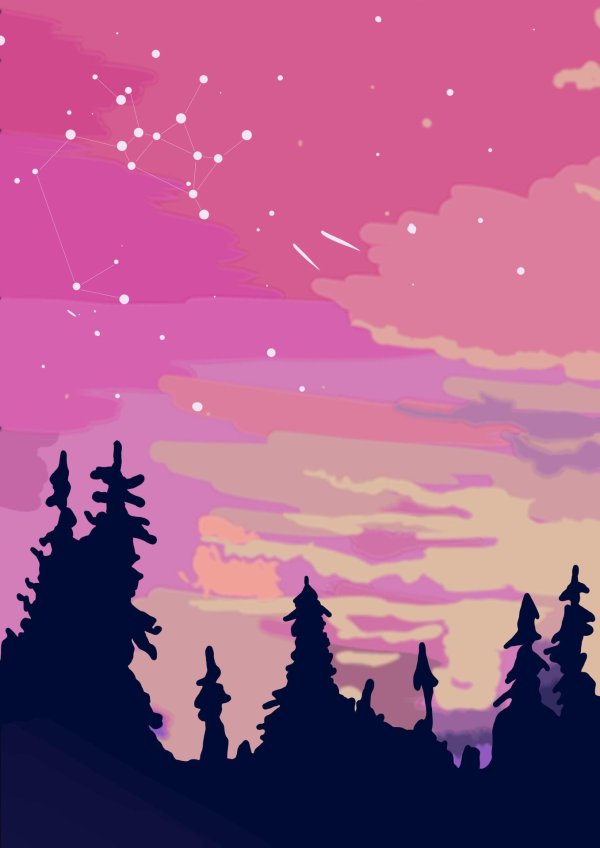 пейзаж векторный