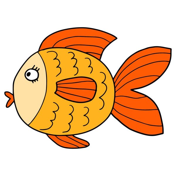 золотые рыбки мультяшные